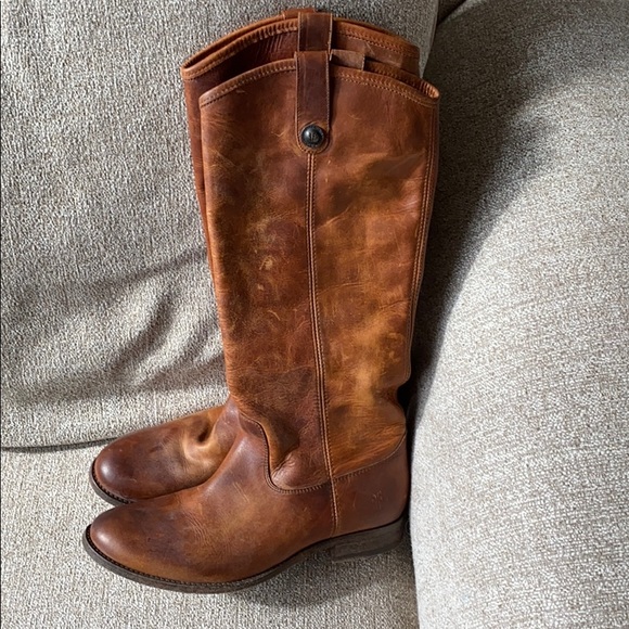frye boots cognac color